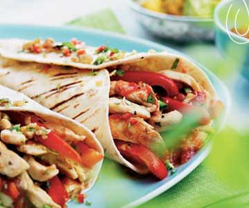 fajitas de pollo