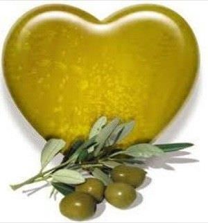 corazón de aceite de oliva
