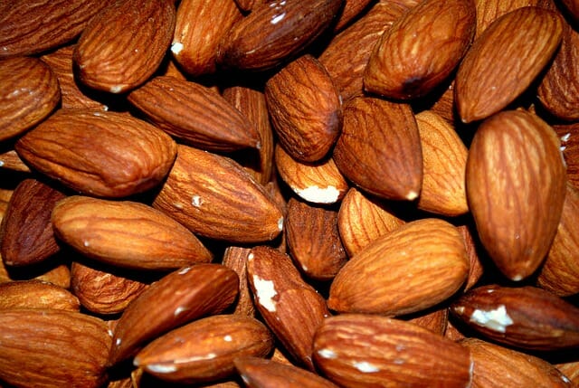 Las almendras son una fuentes rica de magnesio.