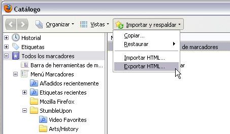 firefox marcadores