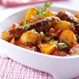 Patatas con chorizo