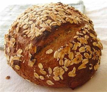 Pan integral con avena