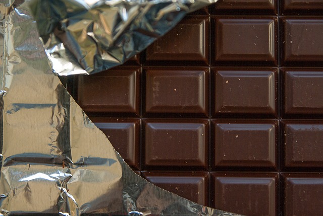 barra de chocolate amargo
