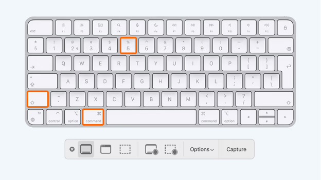 Captura de pantalla mac